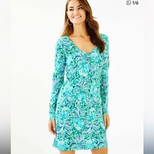 Lilly Pulitzer NWOT Emerald Isle Pineapple of My Eye Davie Shift Dress Small